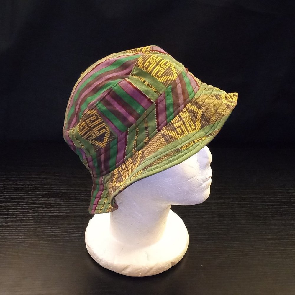 Stone Wash Patchwork Bucket Hat - image 1